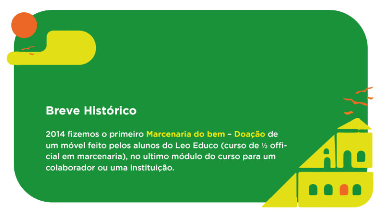 2014 - Finalização do primeira Marcenaria do Bem - Doação